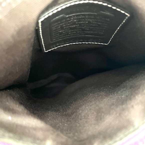 🎄. Coach 8E87 Hamilton Pink Messenger Crossbody Swingpack Bag  Suede Le… - Picture 7 of 7